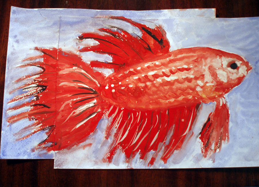 Конкурс детских рисунков «Портрет любимой рыбки», 2010