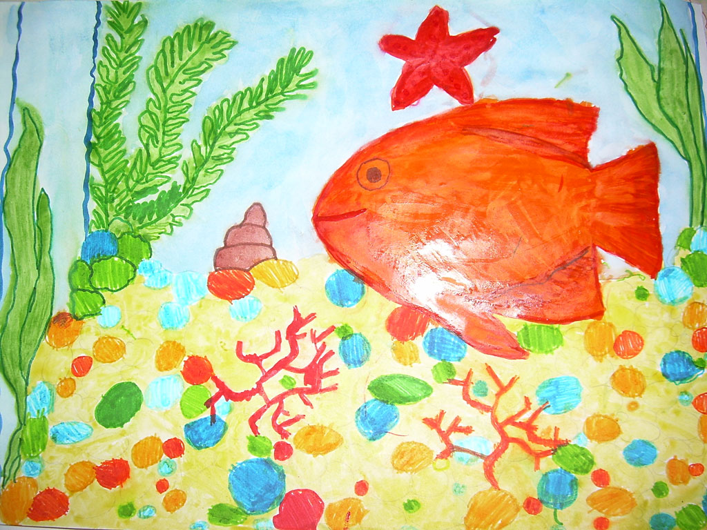 Портрет любимой рыбки (Владимир, 4 года)