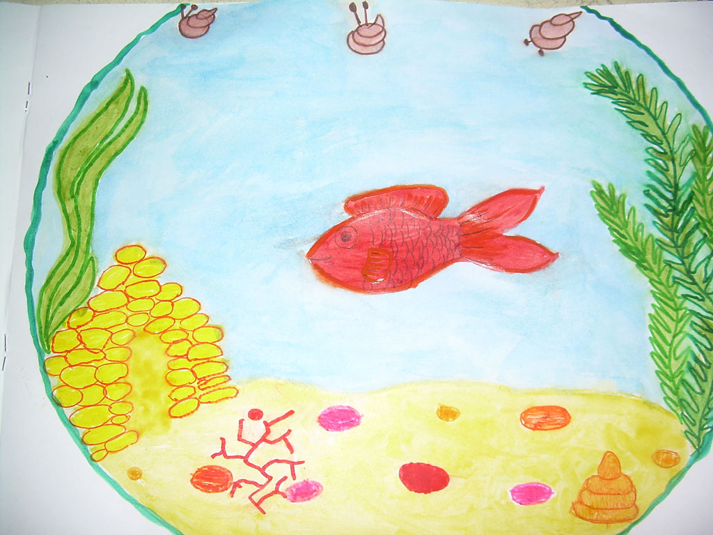 Портрет любимой рыбки (Константин, 5 лет)