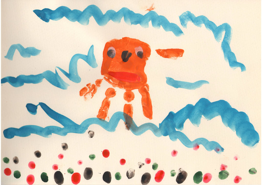 Оранжевый осьминожка (София, 2 года)