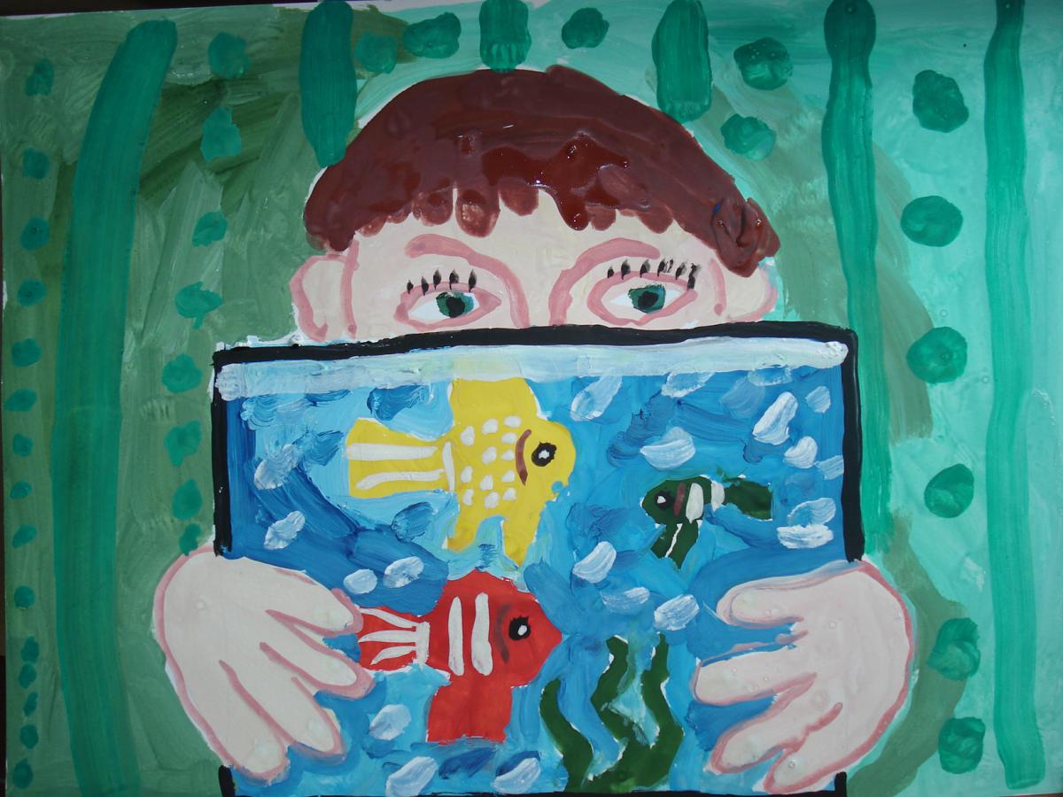 Варванин Саша, 6 лет, "Мой домик для рыб"