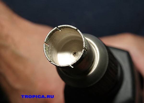 Алмазная коронка для сверления стекла