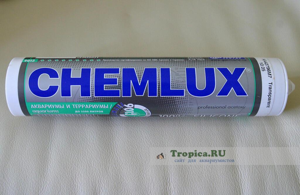 Силикон для склейки аквариумов CHEMLUX Силикон для склейки аквариумов CHEMLUX
